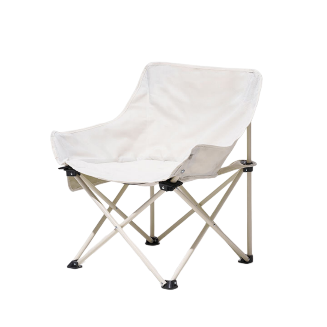 Hot Sale Beach Fishing Moon Chair With Armrest Low Lightweight Chair Camping Compact Folding Chair