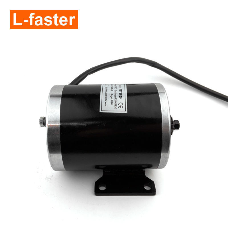 cheap High-speed 24V36V48V 500W Electric Scooter go kart brush motor kit with Pedal throttle