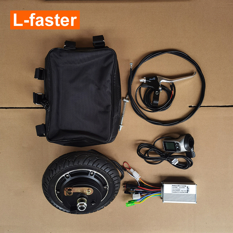 8 Inch 350W 36v 48v Brushless Kickscooter Electric hub Motor Drum Brake Wheel Kit e scooter motor