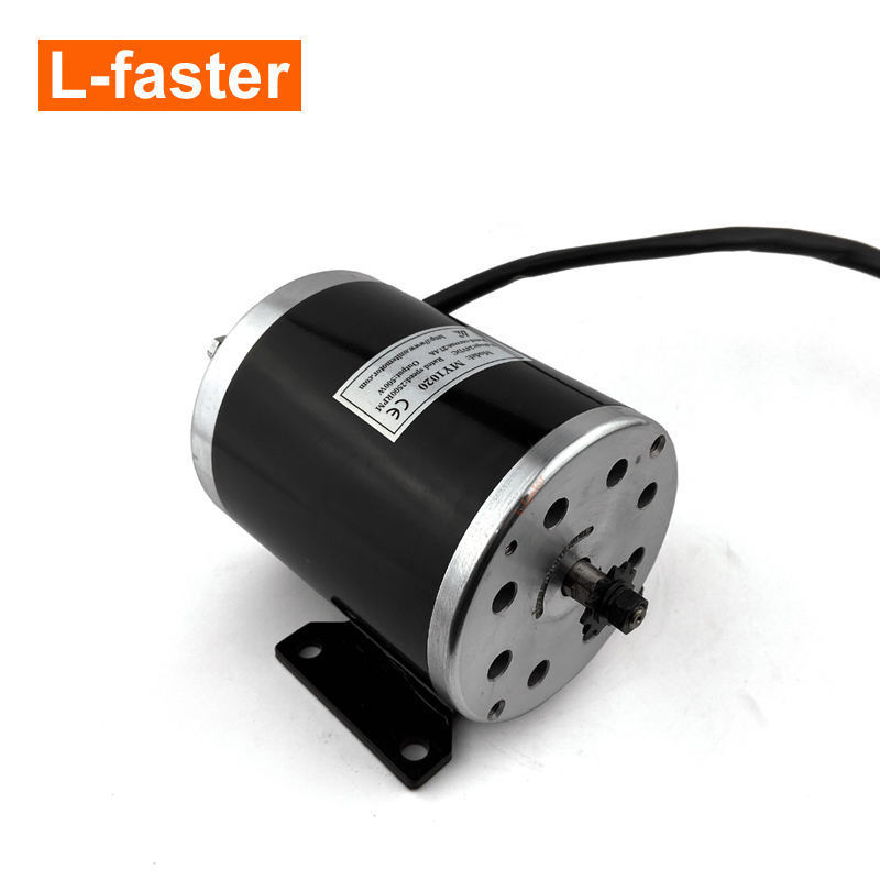 cheap High-speed 24V36V48V 500W Electric Scooter go kart brush motor kit with Pedal throttle