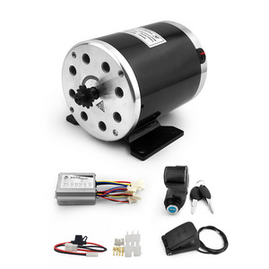 cheap High-speed 24V36V48V 500W Electric Scooter go kart brush motor kit with Pedal throttle