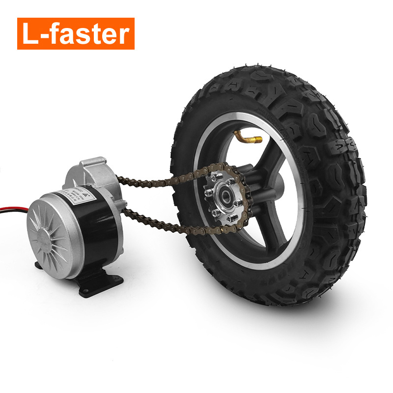 DIY dual drive wheel 250W 24v electric platform trolley barrow hand trailers go cart motor part conversion kits