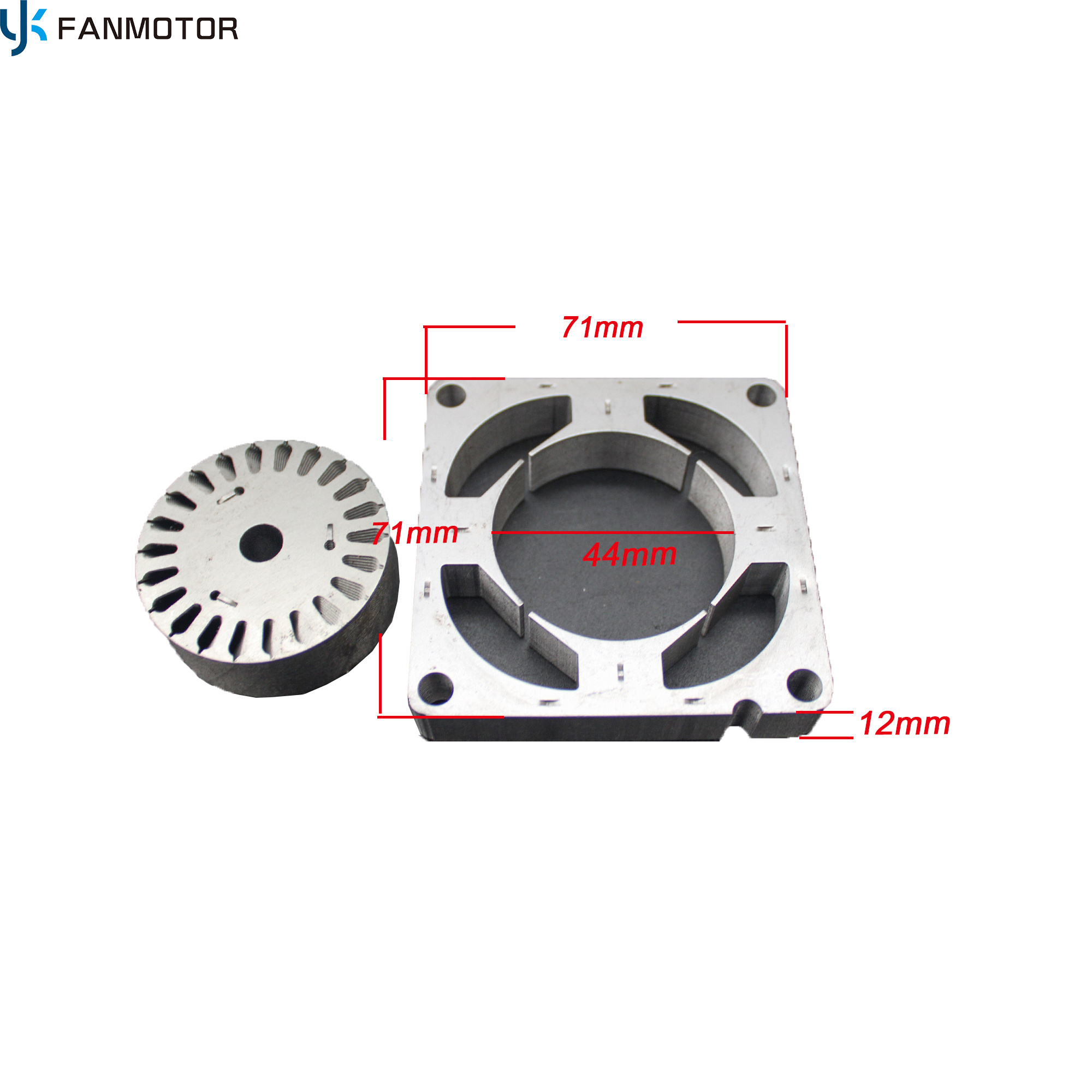 71x71x12mm ac rotor and stator core motor