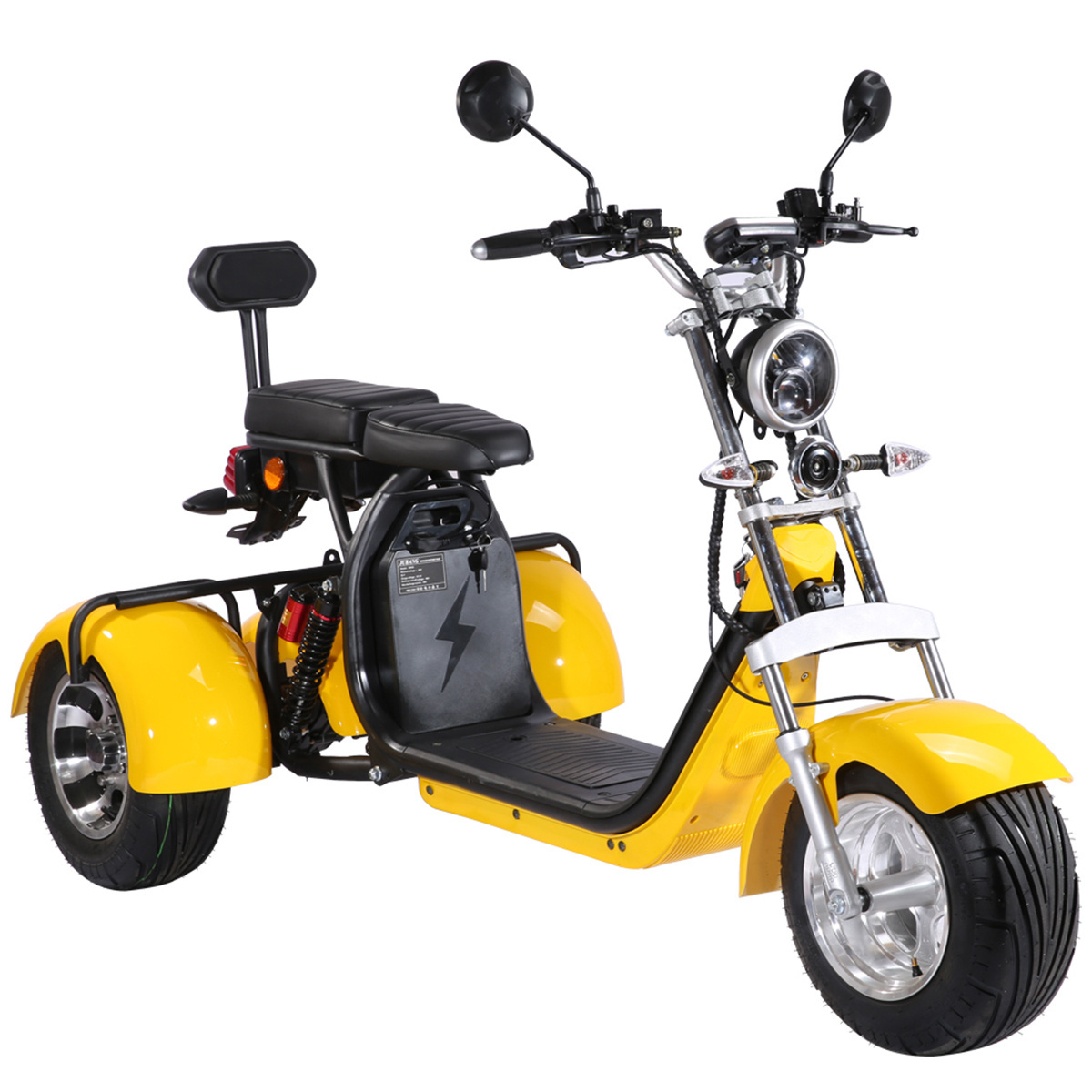 EU Warehouse Three Wheels Big Tire Trike Adult Electric Tricycles Citycoco 3 Wheel Electric Scooter 1500W/2000W Fat Bike Tire