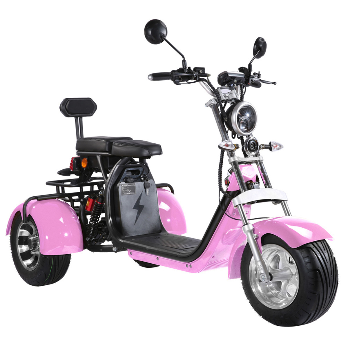 EU Warehouse Three Wheels Big Tire Trike Adult Electric Tricycles Citycoco 3 Wheel Electric Scooter 1500W/2000W Fat Bike Tire