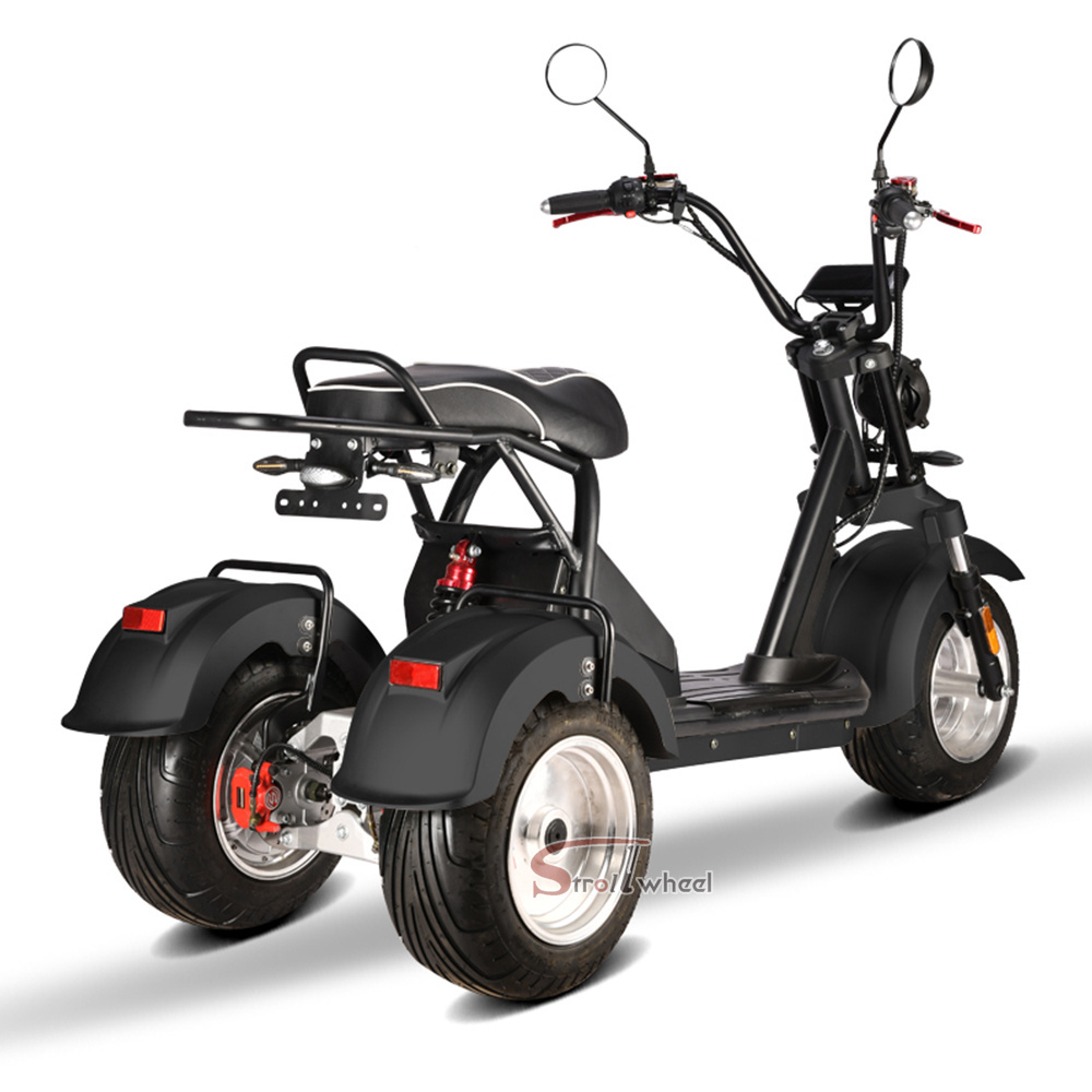 golf fat tire electric tricycle 2000w 60v 20ah electric e chopper citycoco bike motorcycles swing scooter