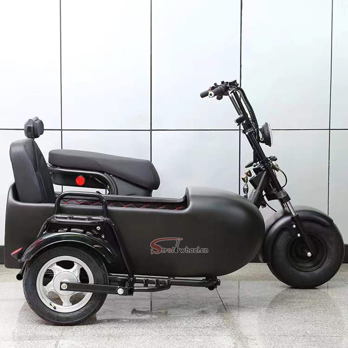 Three Wheel 1500W 2000W 3000W Electric Trike Motorcycle With Sidecar And Can Take Pets Electric Tricycles Citycoco