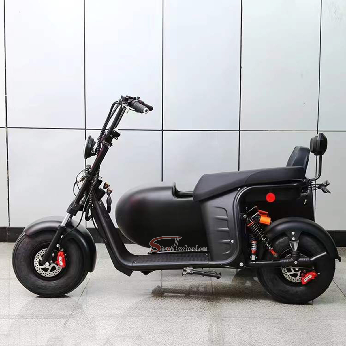 Three Wheel 1500W 2000W 3000W Electric Trike Motorcycle With Sidecar And Can Take Pets Electric Tricycles Citycoco