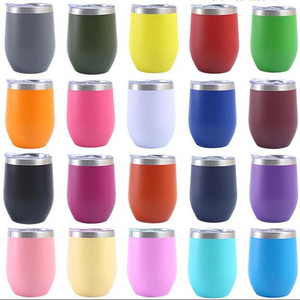 12 oz 14 oz stemless Stainless steel wine glasses tumbler