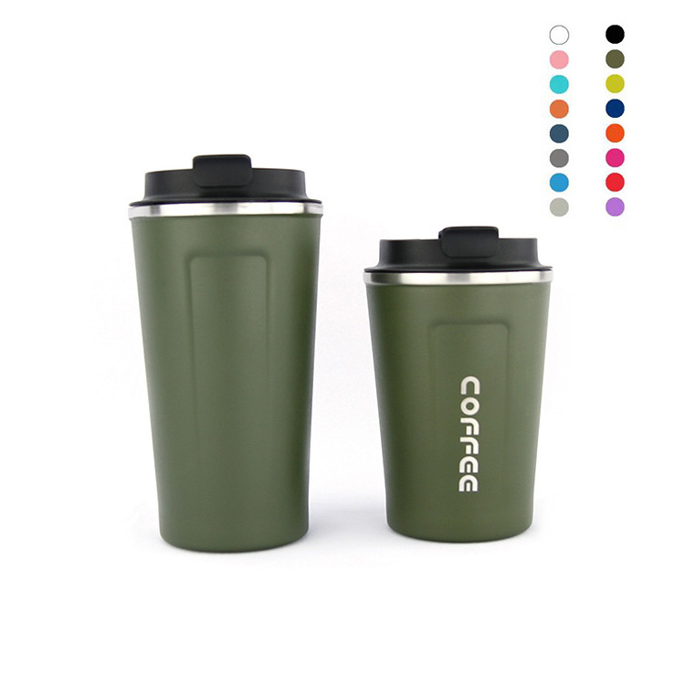 12 oz 16 oz double wall Stainless Steel vacuum insulated Cup Coffee Tumbler Insulated Coffee Travel Mugs with Spill-Proof Lid