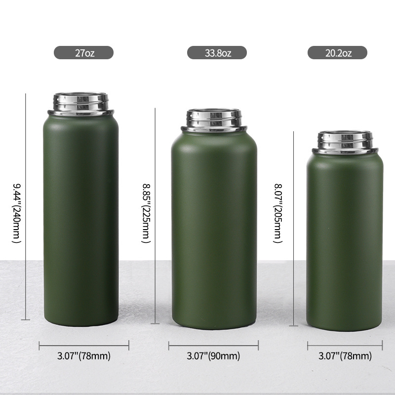 Customize portable vacuum flask stainless steel water bottle metal water bottle