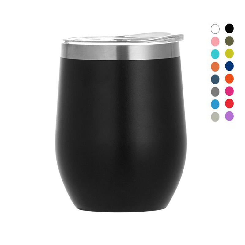 China supplier stainless steel coffee mug 360ml 12oz wine insulated tumbler with lid