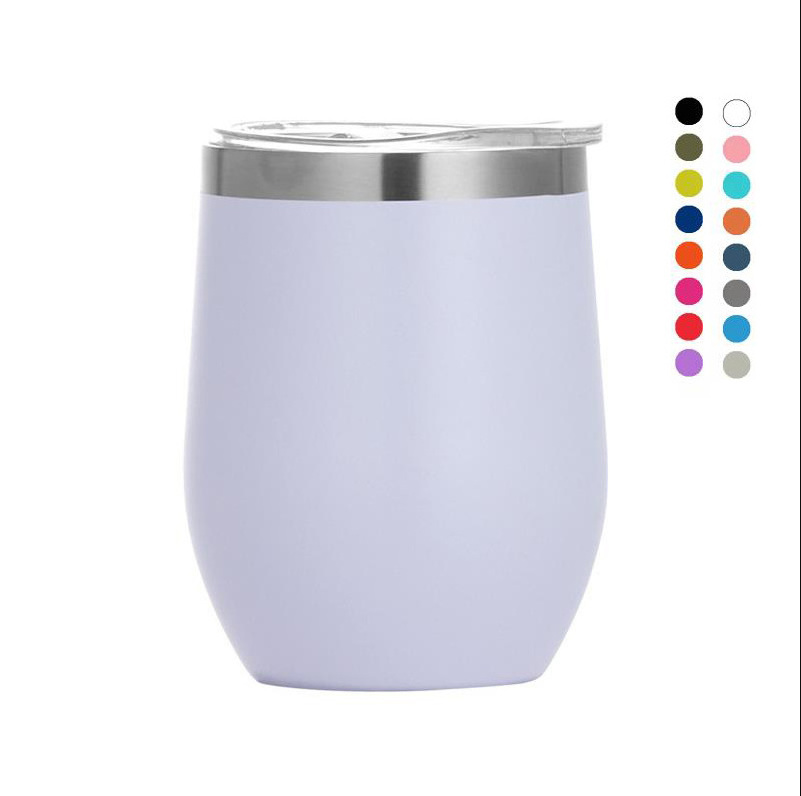 China supplier stainless steel coffee mug 360ml 12oz wine insulated tumbler with lid