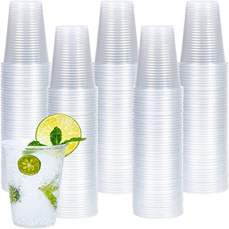 bpa free 7oz 200ml clear Disposable Drinking Glasses Bulk party Plastic Cups Tumblers for Iced Tea Cold Drinks