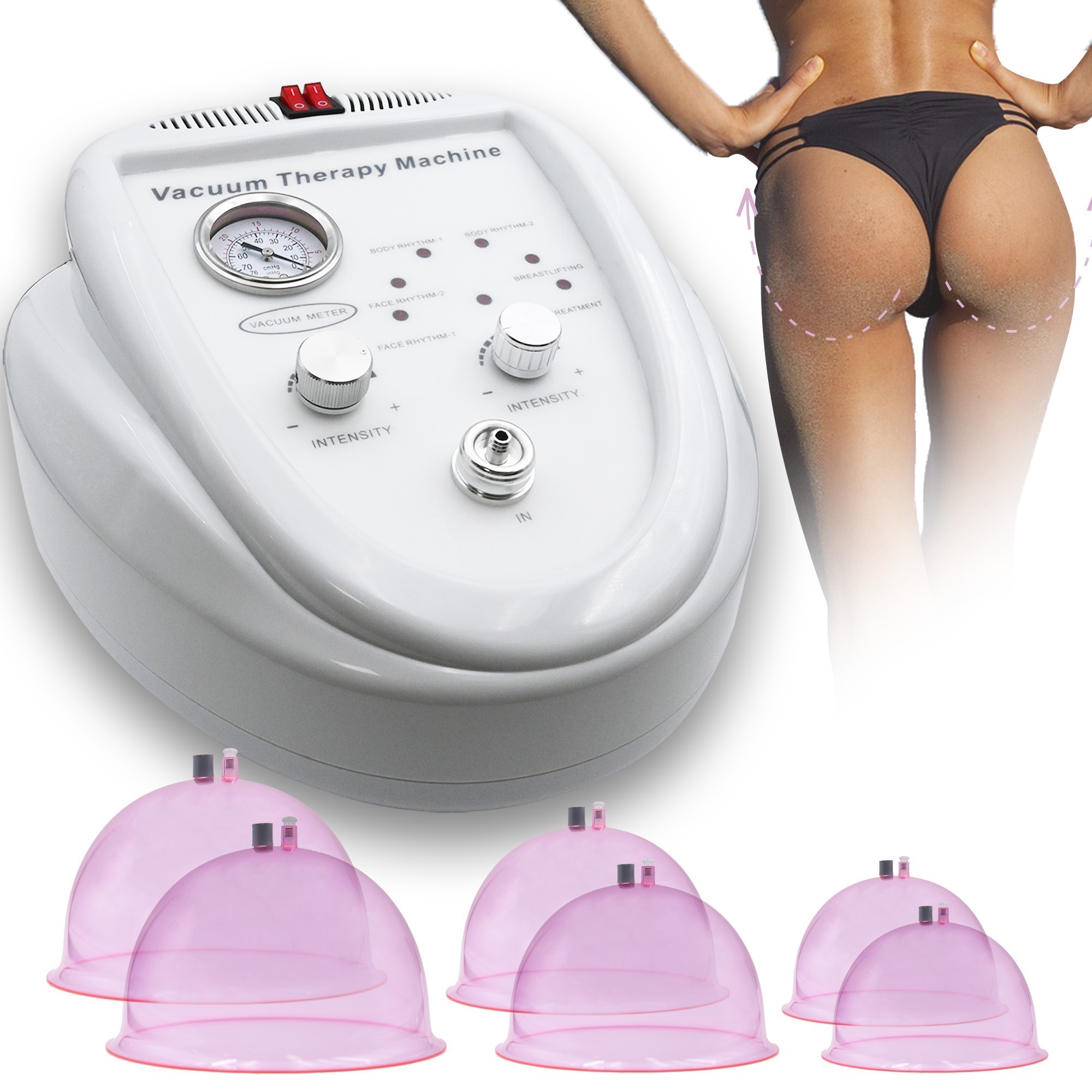 Butt Lift Massager Buttocks Vacuum Therapy Device Breast Enlargement Pump Cupping Lifting Breast Massage Machine