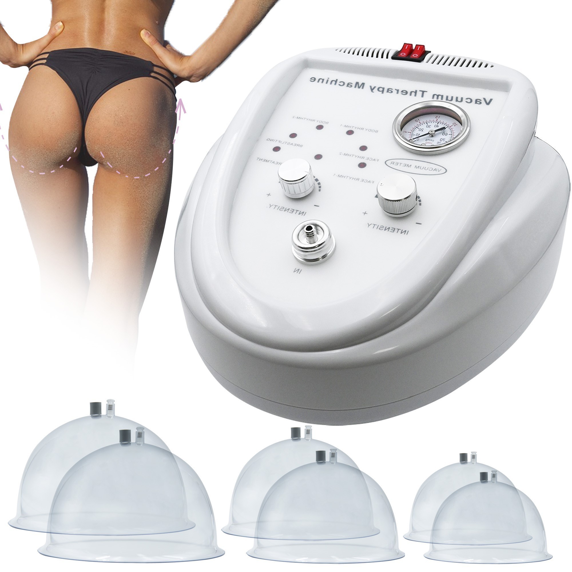 Physical Therapy Vacuum Breast Massager Buttocks Enlargement Buttocks Lifting BBL Machine