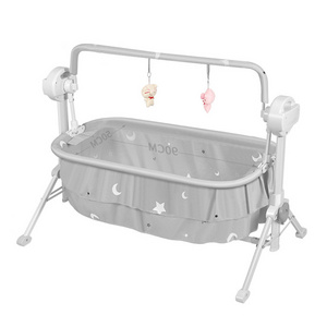 Electric Vibrating Baby Music Bed Bouncer With Toys Automatic comfort foldable cradle baby bed with mosquito net