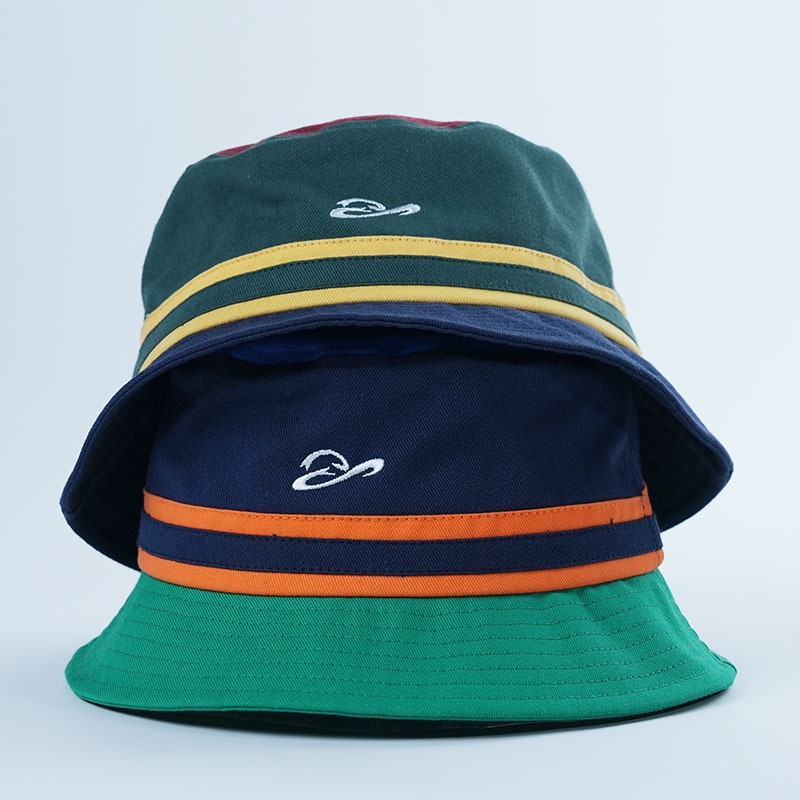 Custom Waterproof Printed Bucket Hats With Pocket Wholesale Polyester Bucket Hat