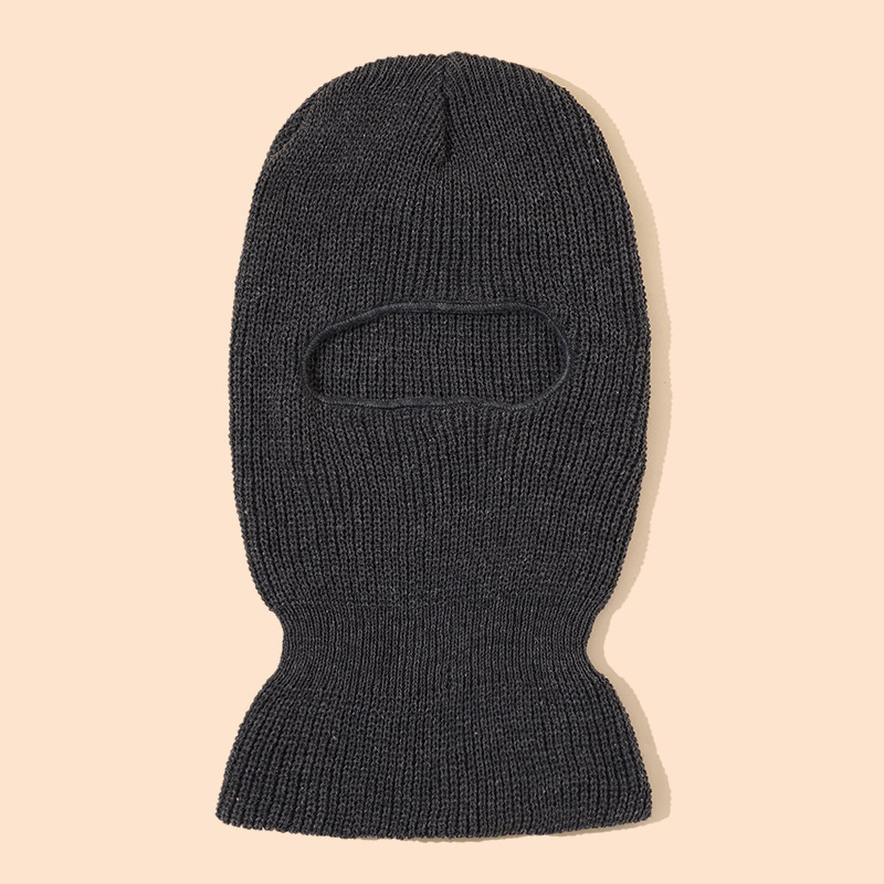 Fashion Full Face Cover Ski Mask One Hole Knitted Ski Mask Balaclava for Men Women