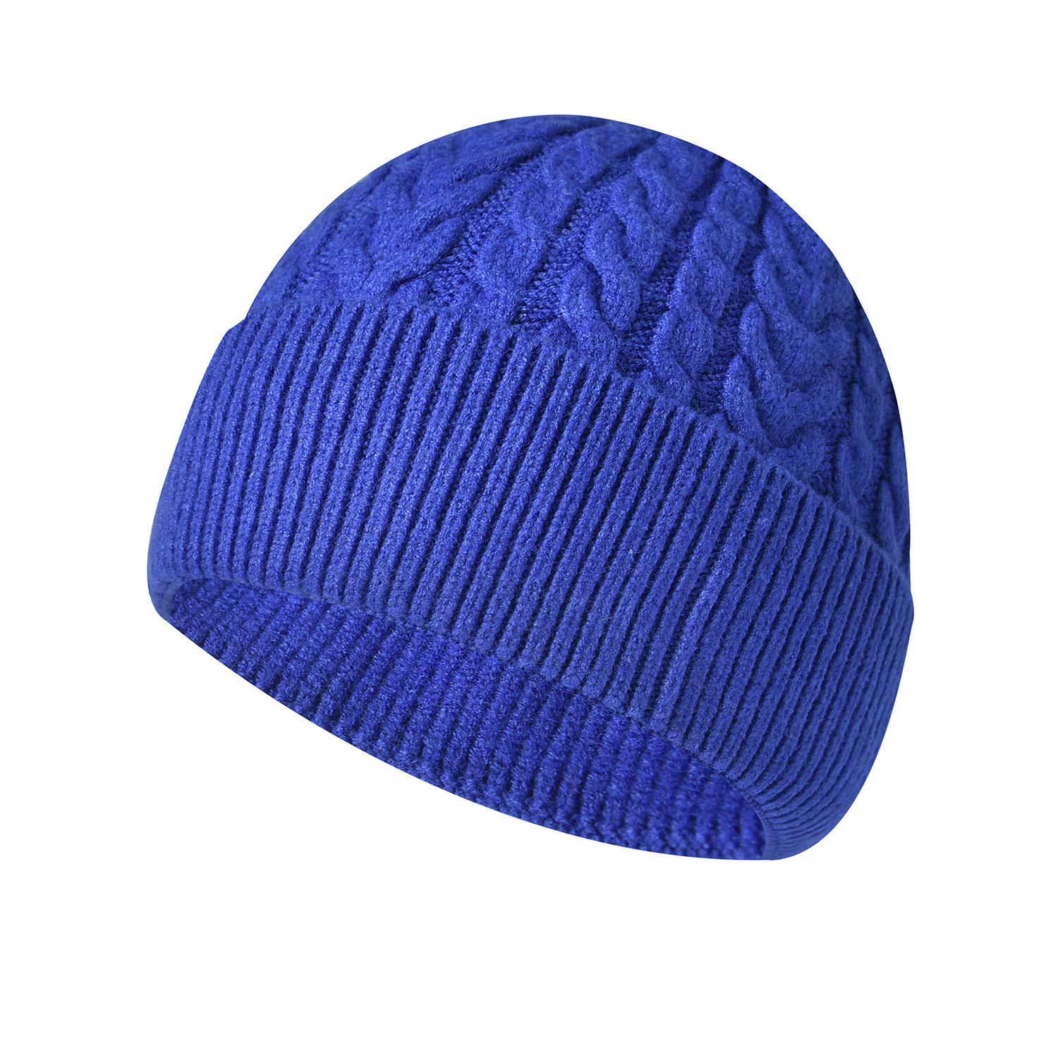 2023 NEW Wholesale Price Beanies Plain Color Braided Pattern Knit Hat Winter Hat