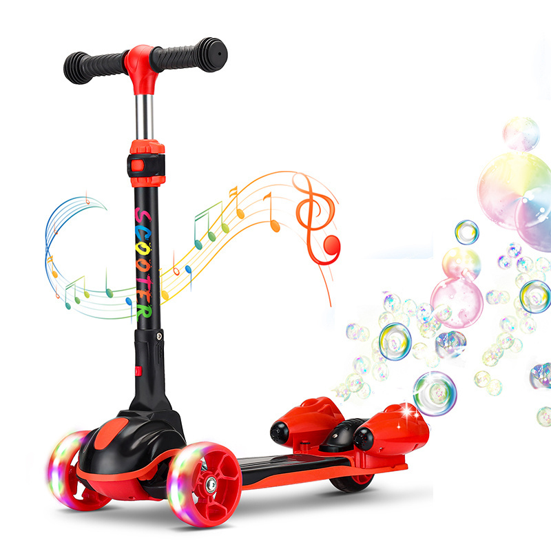 2024 new toy for kids factory discount price bubble scooter 3 wheels Skateboard adjust height 3 6 9 years