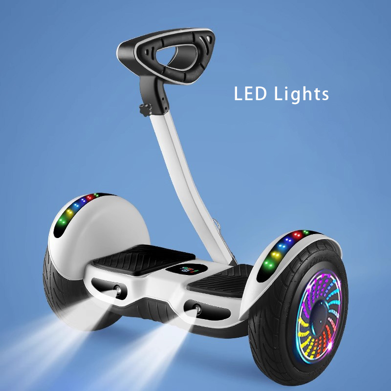 36V Hot Sales 10 inch light motor hoverboard with handle electric 2 wheel Balance Scooter smart balancing leg control diversion