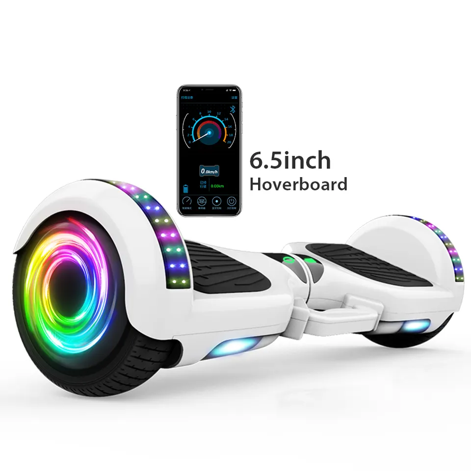 China Customized tire alignment and balance two footed kick scooter 6.5/8/10 Inch App Control hoverboard for kids 12-17 years