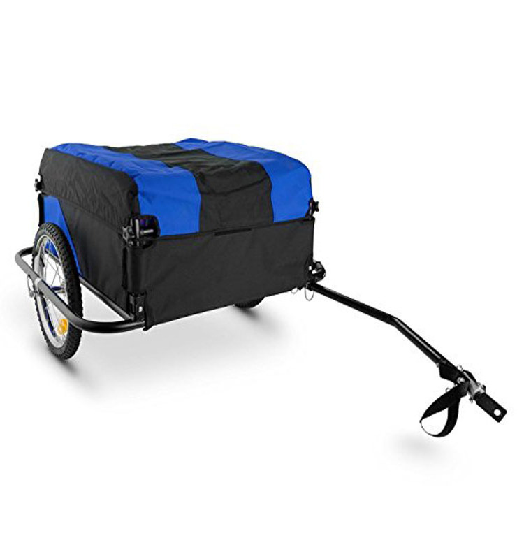 Manufacturers foldable bicycle cargo trailer single wheel cart bike cargo trailer with fat tires CT003