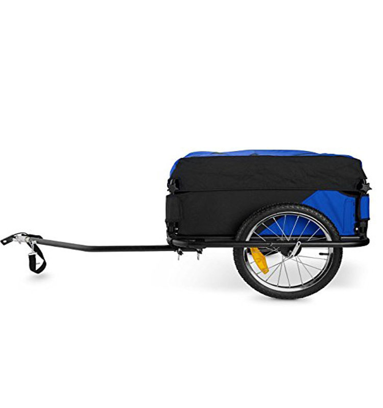 Manufacturers foldable bicycle cargo trailer single wheel cart bike cargo trailer with fat tires CT003