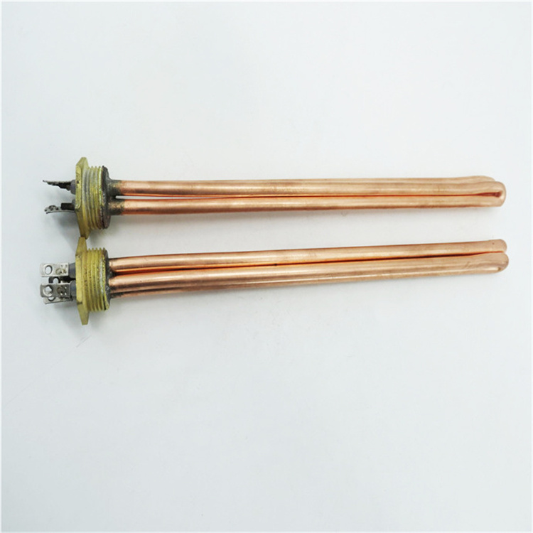 48v DC immersion water heater element with copper flange