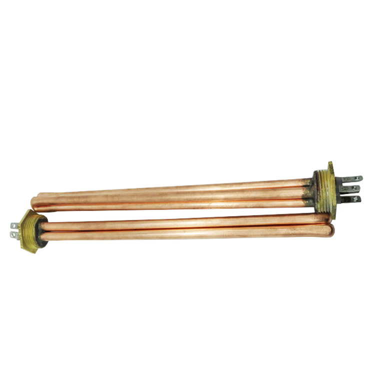 48v DC immersion water heater element with copper flange