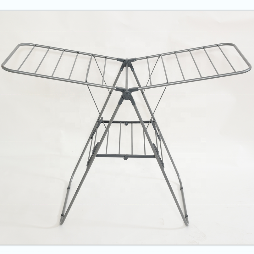 winged clothes airer  clothe dryer  foldable drying rack with shoe rack