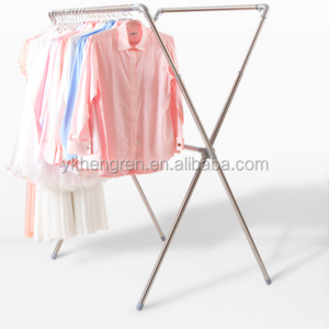 X-Type Stainless Steel clad pipe Clothes Hanger cloth drying rack cloth rack