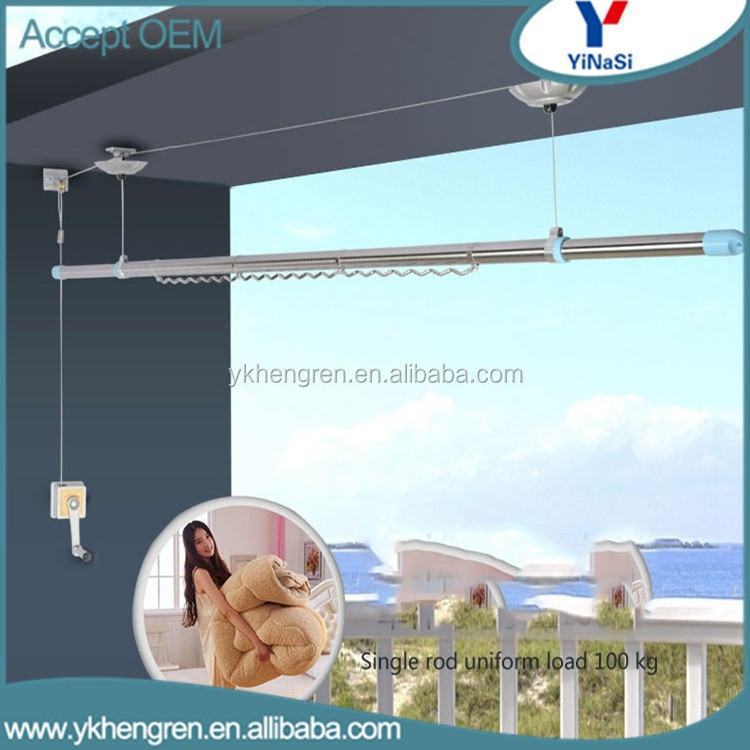 Factory display drying clothes rack ceiling clothes rack