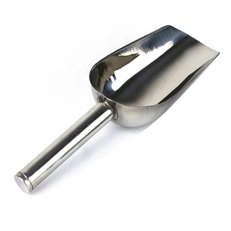 Optional Size Mini Stainless Steel Ice Scoops Flour Ice Cube Metal Steel Shovel Bar Kitchen Accessories