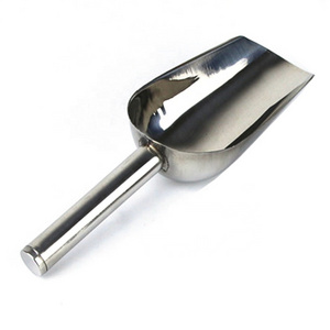 Optional Size Mini Stainless Steel Ice Scoops Flour Ice Cube Metal Steel Shovel Bar Kitchen Accessories