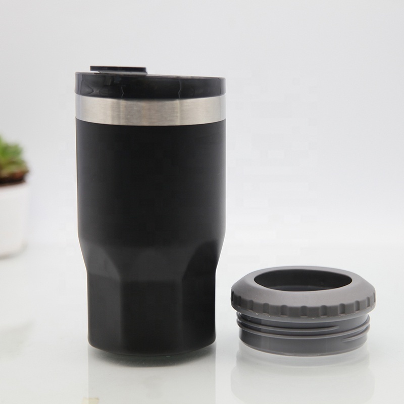 Creative Food Grade 14oz Stainless Steel Tumbler With Lid Double Wall Vacuum Insulated Octagon Mug Milk Tea Coffee Travel Cup