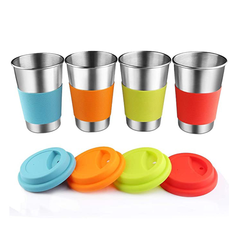 Drinking Tumbler for Adult Children and Kids Baby Tumbler Toddler Stainless Steel Beer Camping Cups with Lids and Straws