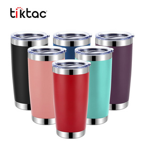 Custom Logo 20 oz Double wall Insulated Travel Coffee Mug Stainless Steel Blank Sublimation Wine Tumbler Cups In Bulk