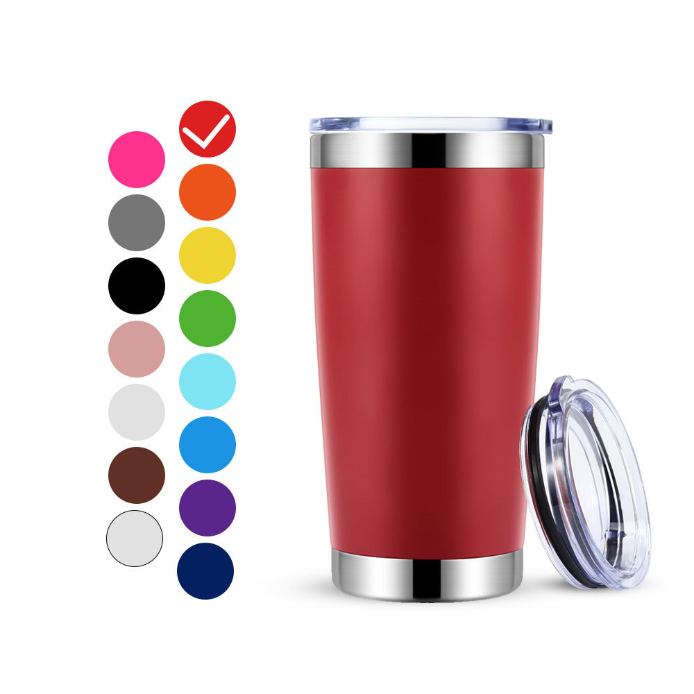 Custom Logo 20 oz Double wall Insulated Travel Coffee Mug Stainless Steel Blank Sublimation Wine Tumbler Cups In Bulk