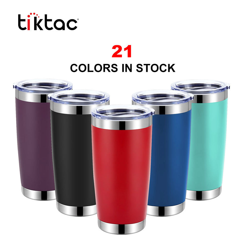 Custom Logo 20 oz Double wall Insulated Travel Coffee Mug Stainless Steel Blank Sublimation Wine Tumbler Cups In Bulk