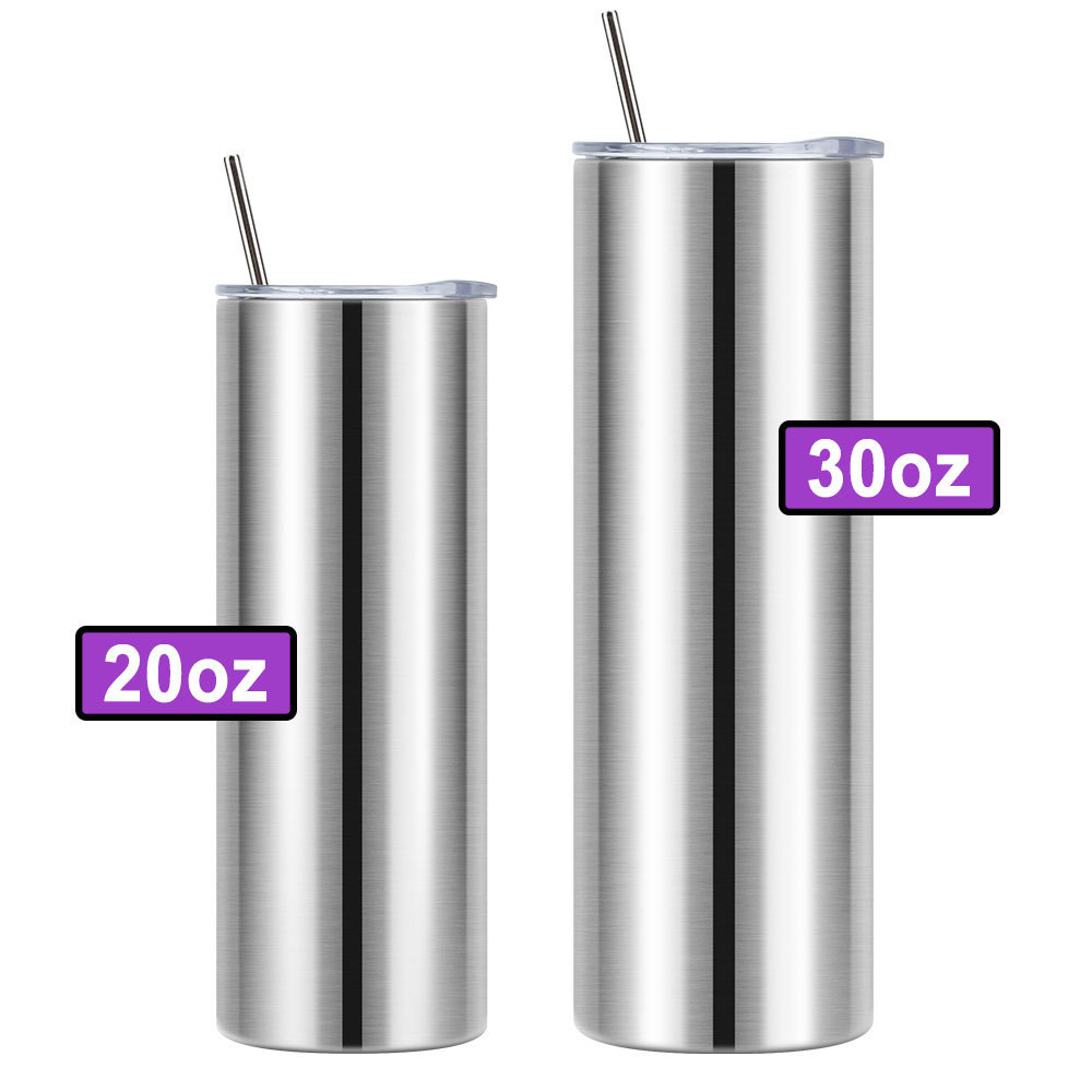 Wholesale Custom Logo 20 oz Double Wall Stainless Steel Travel Mug Insulated Yeticool Straight Skinny Tumbler Cup In Bulk