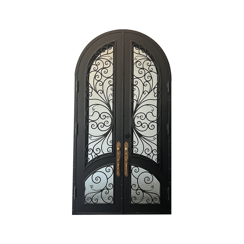 Interior Glass Pivot fancy security turkish doors Porta Wrought Iron French Doors Exterior Entrance Front Entry Doors