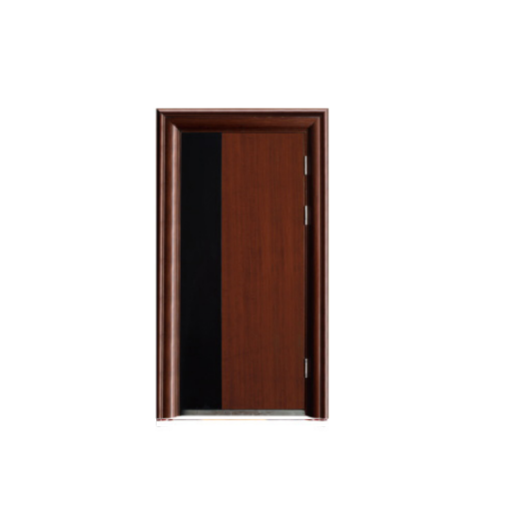 Security steel door with fire door accessories and entry door with side lite Puerta de seguridad