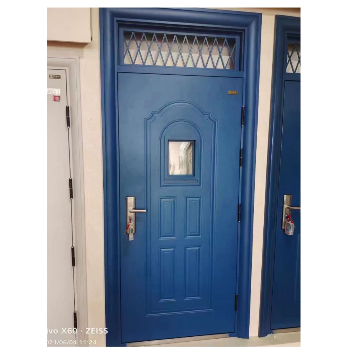 Classical school Security steel door classroom exterior door for school