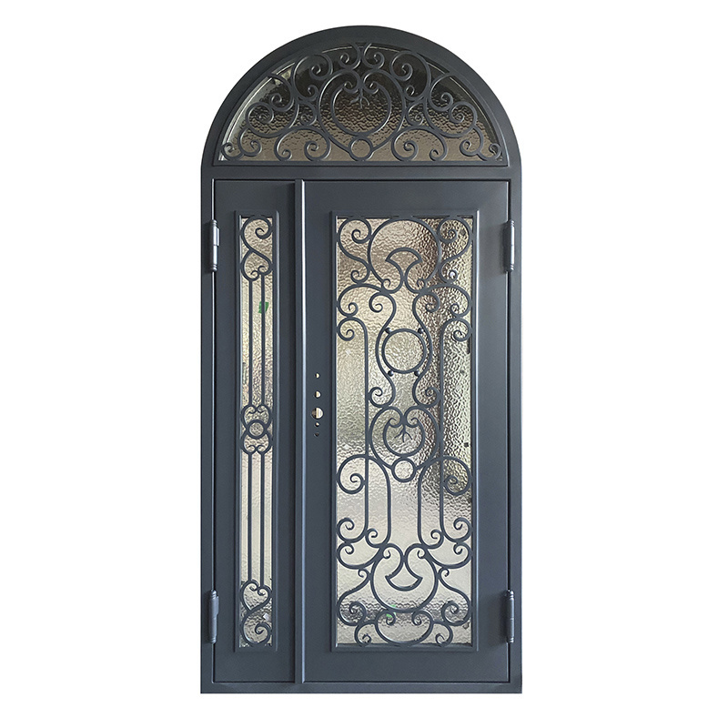 Interior Glass Pivot fancy security turkish doors Porta Wrought Iron French Doors Exterior Entrance Front Entry Doors