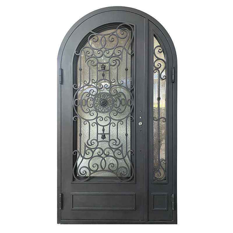 Interior Glass Pivot fancy security turkish doors Porta Wrought Iron French Doors Exterior Entrance Front Entry Doors