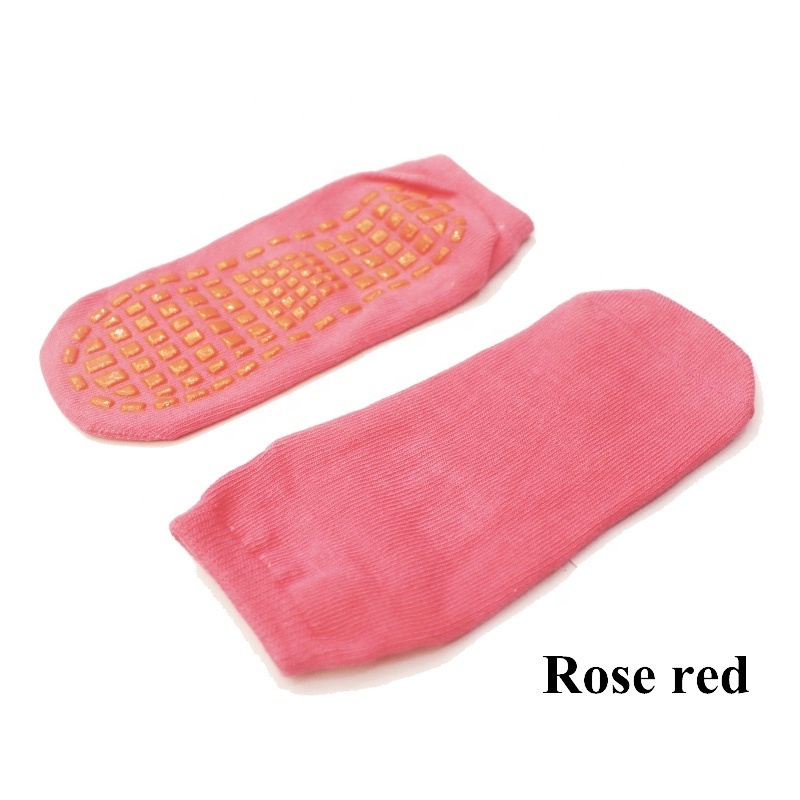 Wholesale Custom Anti Slip Jump Grip Kids Children Rubber Sole Trampoline Socks