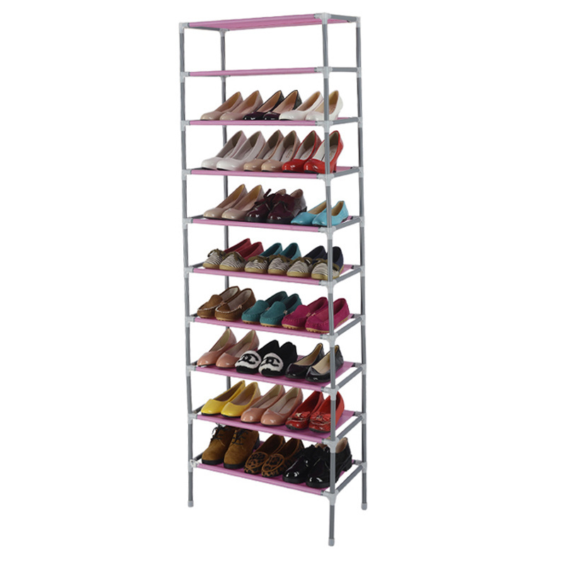 Non-woven Standing Shoe Rack with Cover Plastic Shoe Rack Cover