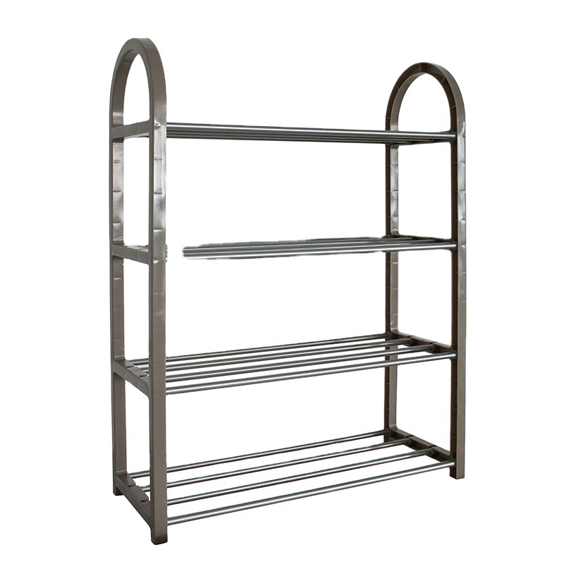 Stackable plastic wrought shoe racks small space